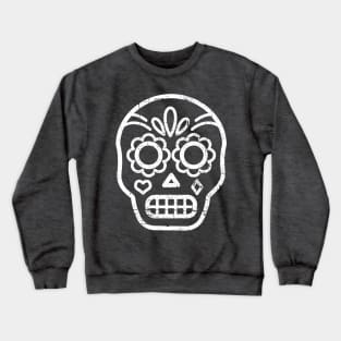 Sugar Skull - white design Crewneck Sweatshirt